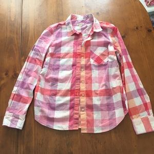Merona plaid button shirt M